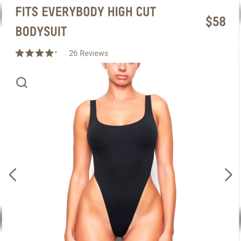 NWT Skims Bodysuit High Cut - MEDIUM